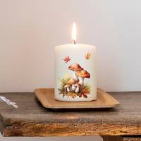 Herbst Kerzentattoo Vorlage PDF Bundle, Kerzensticker Paket bunt für Stumpenkerzen, Kerzen gestalten Herbstliebe, DIY Bild 10