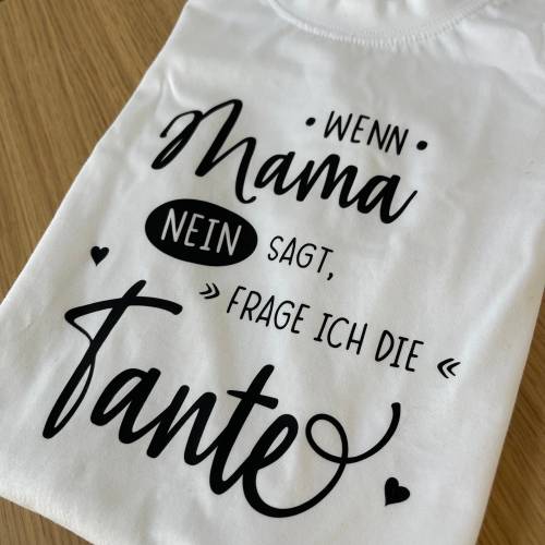 Kids - Shirt | Geschek | Kindershirt | T-Shirt für Kinder | Weihnachtsgeschenk | Wenn Mama nein sagte frage ich meine Ta