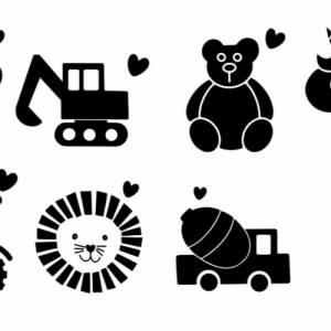 Jutebeutel Wechselkleidung | Kindergarten | Kita | Kiga | Geschenk für Kind | Klamotten | Kleidung | Traktor | Bagger | Bild 3