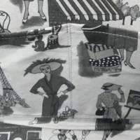 Umhängetasche / Shopper / Einkaufstasche, Tasche aus Rips-Nadelfilz mit Innenfutter, Stickmotiv mit Pusteblume Bild 6