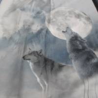 STENZO French Terry Panel Mystic Wolf 75cm x 150 cm (1St/15,00€) Bild 7