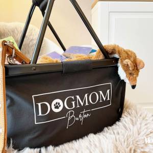 Einkaufskorb personalisiert | Geschenk | DOG | Dogmom | Hund | Welpe | Geburtstag | Geschenkidee | Weihnachten | Shopper Bild 1