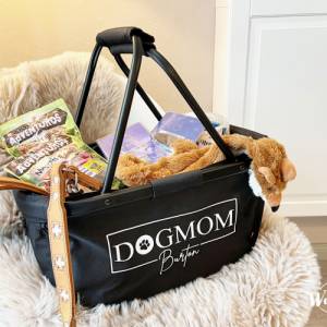 Einkaufskorb personalisiert | Geschenk | DOG | Dogmom | Hund | Welpe | Geburtstag | Geschenkidee | Weihnachten | Shopper Bild 3