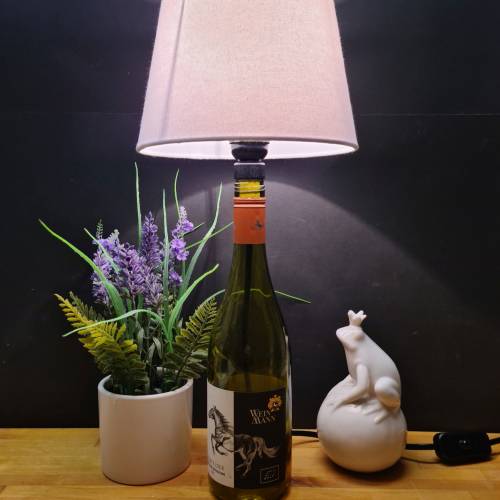 Weinlampe für Pferdeliebhaber Horse Pferd- 0,7 L Flaschenlampe, Bottle Lamp - Upcycling