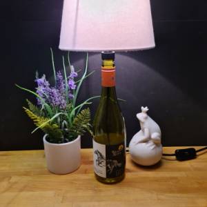 Weinlampe für Pferdeliebhaber Horse Pferd- 0,7 L Flaschenlampe, Bottle Lamp - Upcycling Bild 5