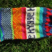Bunte Socken hygge Gr. 40/41 - gestrickte Socken in nordischen Fair Isle Mustern Bild 2