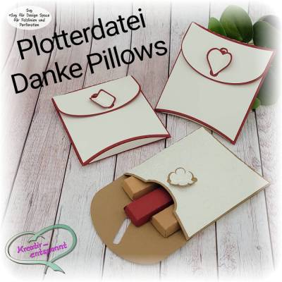 Plotterdatei Danke Pillows