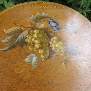 Beistelltisch Tischchen Weintisch Weintrauben Gemälde Klapptisch Bild 3