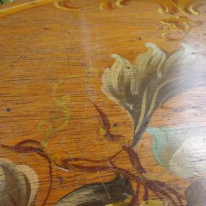 Beistelltisch Tischchen Weintisch Weintrauben Gemälde Klapptisch Bild 5