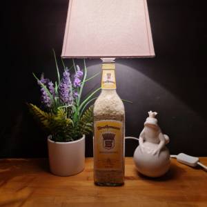 Strothmann Korn Bottle Lamp 0,7 l - Flaschenlampe - Handmade UNIKAT Bild 1