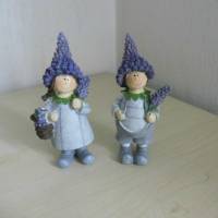 Gärtner Paar Lavendel - zum Dekorieren und Basteln für allerliebste Geschenke oder Tortendekoration Tortenfigur Bild 1