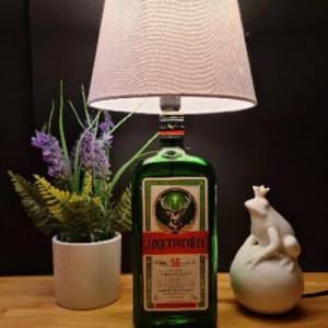 Jägermeister Flaschenlampe, BottleLamp 0,7 l - Handmade UNIKAT Upcycling Bild 3