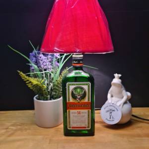 Jägermeister Flaschenlampe, BottleLamp 0,7 l - Handmade UNIKAT Upcycling Bild 4