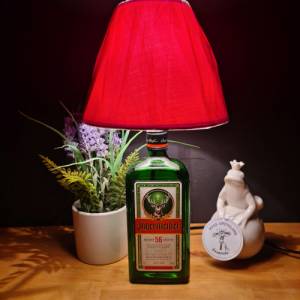 Jägermeister Flaschenlampe, BottleLamp 0,7 l - Handmade UNIKAT Upcycling Bild 5