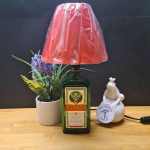 Jägermeister Flaschenlampe, BottleLamp 0,7 l - Handmade UNIKAT Upcycling Bild 6