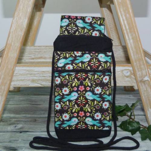 Gürteltasche oder Handytasche zum Umhängen Vogel-Motiv