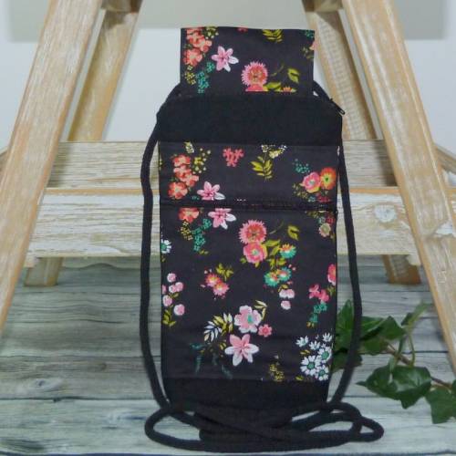 Gürteltasche oder Handytasche zum Umhängen Blumen-Motiv