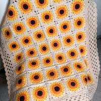Sunflower Kinderdecke, gehäkelte Decke, 100% Baumwolle (8/8) Bild 6