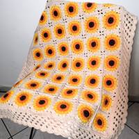 Sunflower Kinderdecke, gehäkelte Decke, 100% Baumwolle (8/8) Bild 7