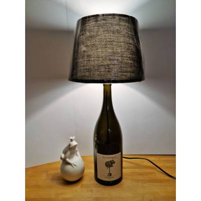 Fat Bastard Chardonnay 2018 - 1,5 L Flaschenlampe, Bottle Lamp - Upcycling