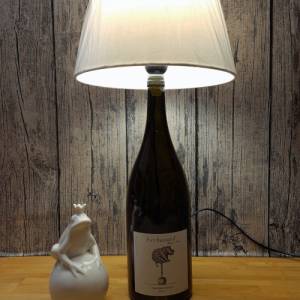 Fat Bastard Chardonnay 2018 - 1,5 L Flaschenlampe, Bottle Lamp - Upcycling Bild 4