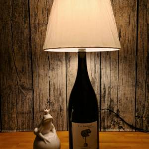 Fat Bastard Chardonnay 2018 - 1,5 L Flaschenlampe, Bottle Lamp - Upcycling Bild 5