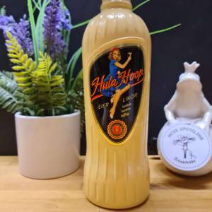 Hula Hoop Eierlikör - Flaschenlampe, Bottle Lamp 0,7 l - Handmade UNIKAT Upcycling Bild 2