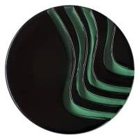 Modeknopf mit Wellenmuster Öse grün 20 mm Bild 1