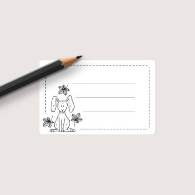 Namensaufkleber Hase • Etiketten zum Beschriften für Schule, Uni, Beruf, Haushalt und Hobby