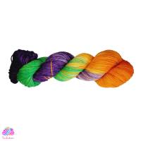 HighTwist, Handgefärbte Socken- und Tuchwolle, 80% Schurwolle (Merino extrafine), 20% Polyamid, Farbe: Kürbishexe Bild 1