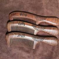 Veredelter Holzkamm - Echtholz Bartkamm mit individueller Gravur - Haarpflege Geschenk für Männer und Frauen Bild 7