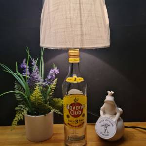 HAVANA Club Anejo 3 Jahre - Flaschenlampe, Bottle Lamp 0,7 l - Upcycling Made in Germany Bild 3