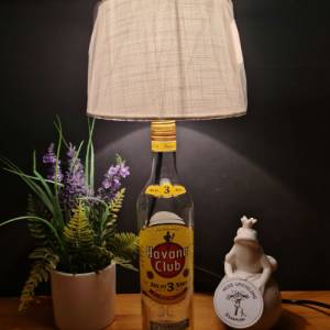 HAVANA Club Anejo 3 Jahre - Flaschenlampe, Bottle Lamp 0,7 l - Upcycling Made in Germany Bild 4