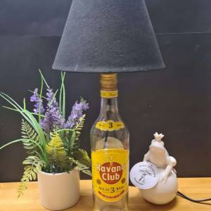 HAVANA Club Anejo 3 Jahre - Flaschenlampe, Bottle Lamp 0,7 l - Upcycling Made in Germany Bild 5