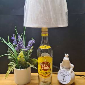 HAVANA Club Anejo 3 Jahre - Flaschenlampe, Bottle Lamp 0,7 l - Upcycling Made in Germany Bild 6