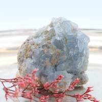 Celestit Cluster Rohstein Geode, blau Rohstein, Mineralien Kristall, Heilstein Bild 4