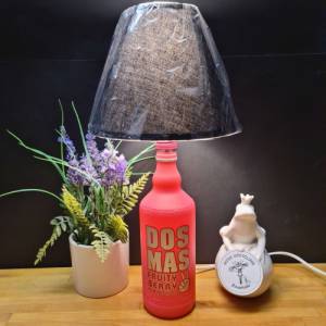 DOS MAS #YourPartyShot - Flaschenlampe, Bottle Lamp - Handmade UNIKAT Upcycling Bild 1