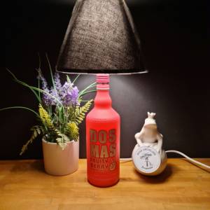 DOS MAS #YourPartyShot - Flaschenlampe, Bottle Lamp - Handmade UNIKAT Upcycling Bild 2