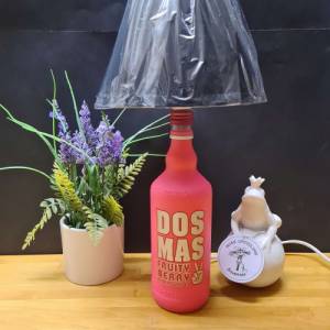 DOS MAS #YourPartyShot - Flaschenlampe, Bottle Lamp - Handmade UNIKAT Upcycling Bild 3