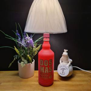 DOS MAS #YourPartyShot - Flaschenlampe, Bottle Lamp - Handmade UNIKAT Upcycling Bild 5