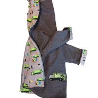 Wollwalkjacke Wendejacke Kapuze und Wollwalkhose Kombi Anzug bestickt Baby Kinder Handmad Bild 5