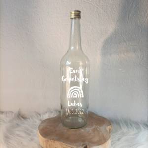 Flaschen personalisiert, Flaschenpost, Flaschen Aufkleber, Flaschen beschriften, Flaschen zum befüllen Bild 1