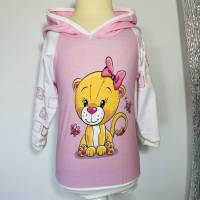 Handmade Hoodie kleine Löwin in verschiedenen Größen - Kapuzenpullover für Mädchen Bild 5