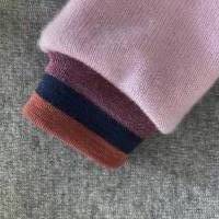 Kaschmirpullover 74/80 grau rosa Upcycling Babypullover Wollpullover Bild 3