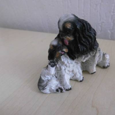 Figur Hunde Cavalier King Charles ... für die Deko oder Geldgeschenke basteln  - Gartendekoration