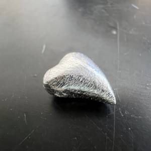 Herz aus 925-Silber, gebürstet - B51 Bild 2
