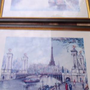 3  Wandbilder  Bilder  Kunstdruck Paris  Moulin Rouge Eiffelturm Bild 5