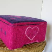 Geschenkbox " Herz ", Geschenkschachtel aus befilztem Polystyrol Bild 2