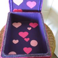 Geschenkbox " Herz ", Geschenkschachtel aus befilztem Polystyrol Bild 5