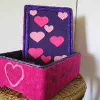 Geschenkbox " Herz ", Geschenkschachtel aus befilztem Polystyrol Bild 6